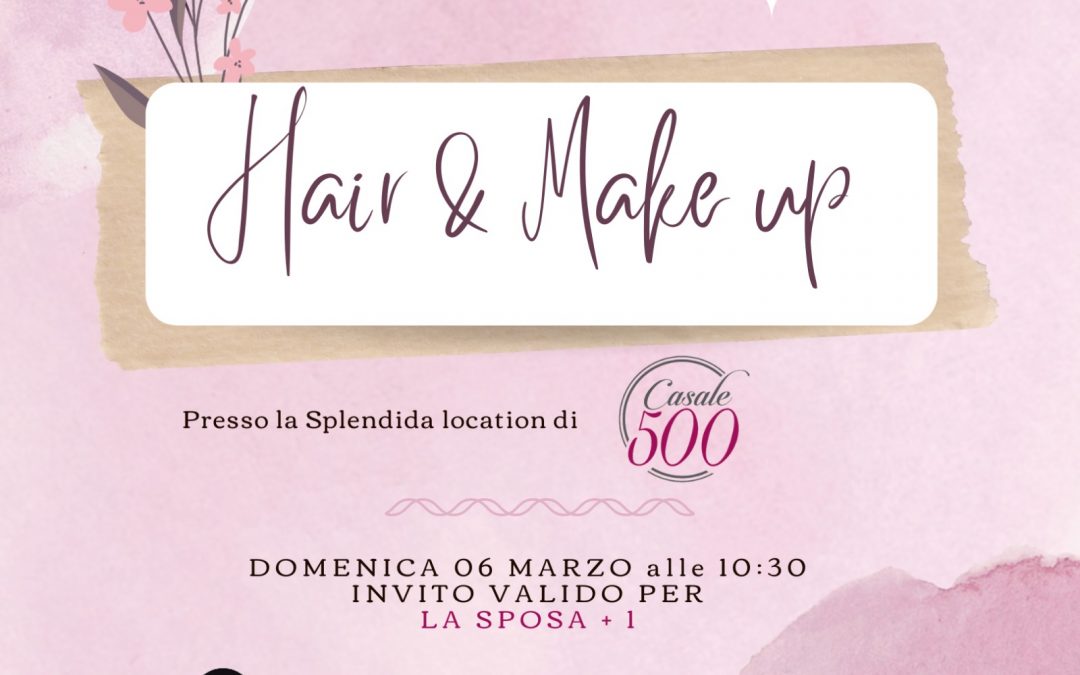 Evento Hair & Make Up Sposa + 1 2022
